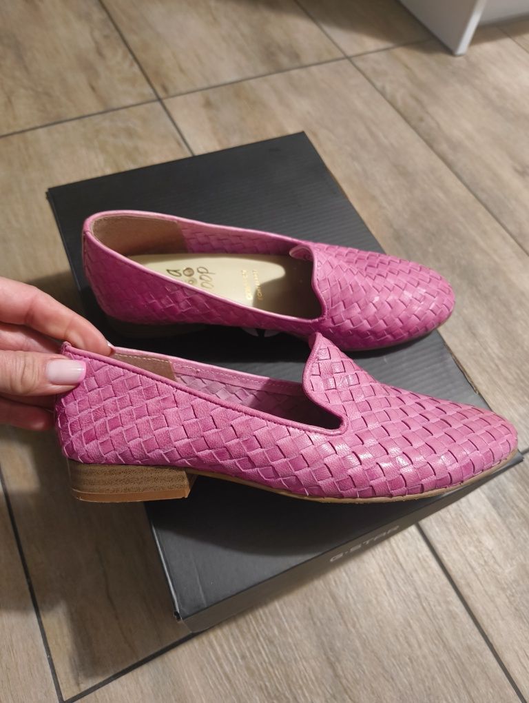 Lordsy loafersy skóra naturalna r.38