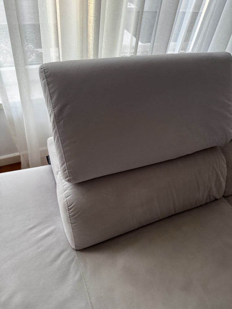 Sofá Chateau D’Ax - Com Chaise Lounge e Cadeira Eletronica Reclinavel