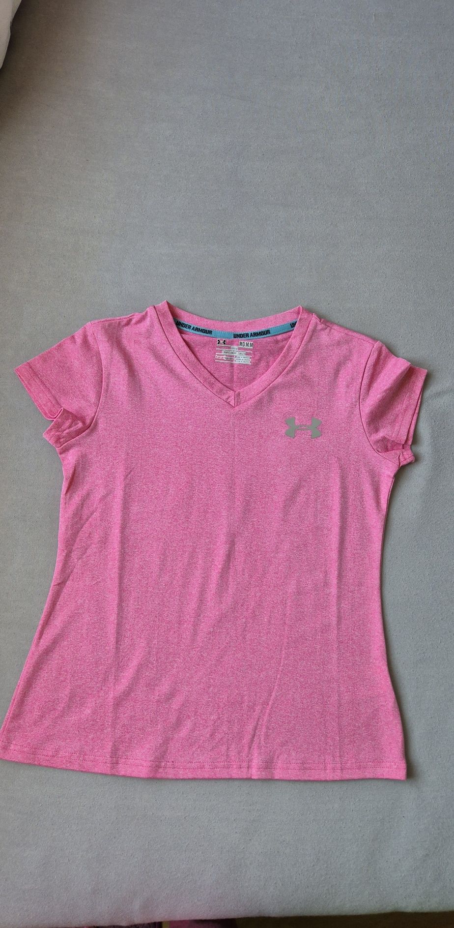 Nowa koszulka treningowa logo Under Armour rozm. M różowa