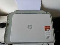 Impressora HP deskjet 2722e verde água