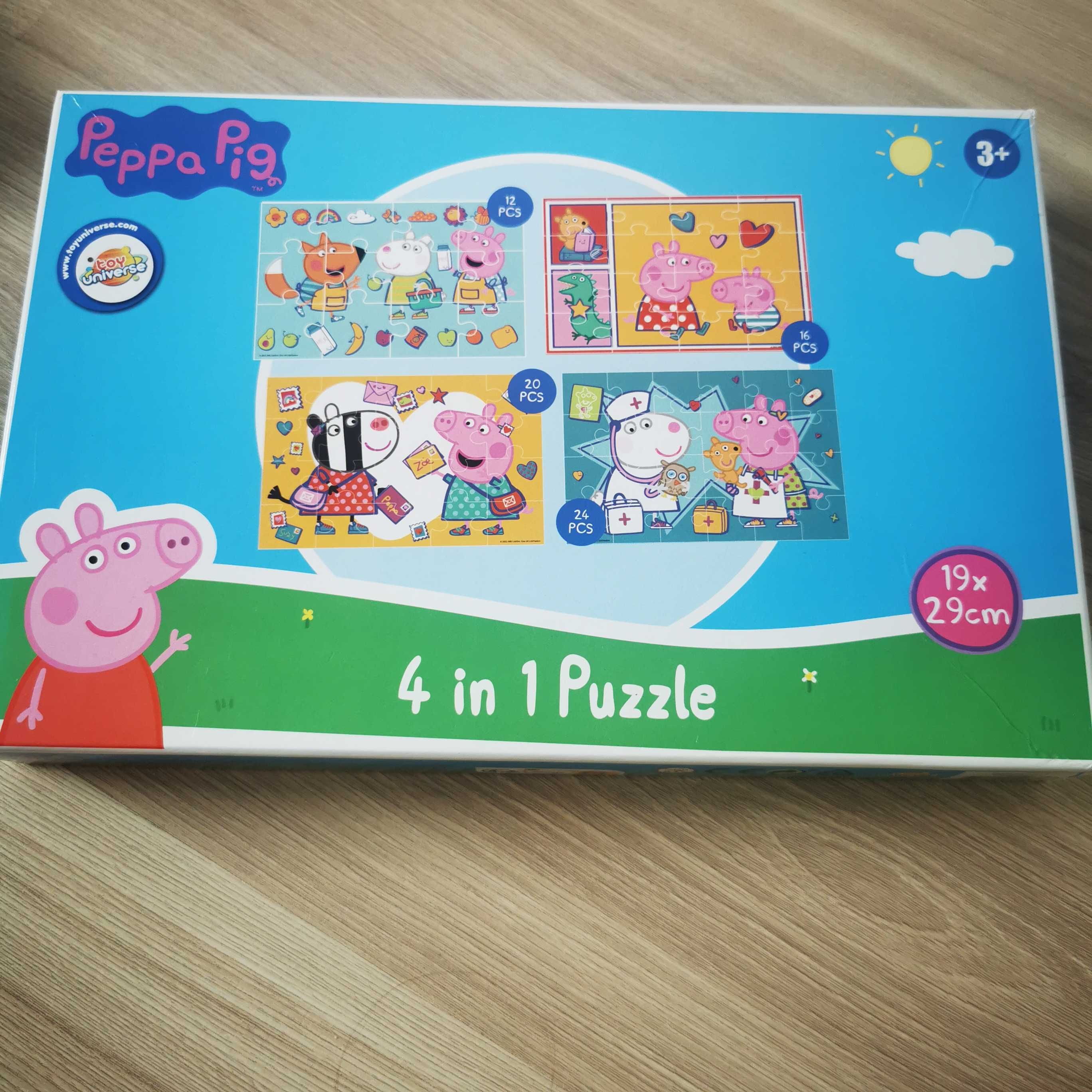 Puzzle 3+, plus, psi patrol, peppa pig