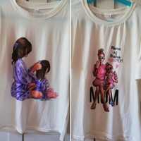Duas t-shirts mãe e filha M cada 5eur
