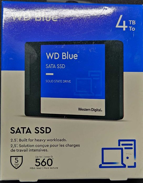 Dysk SSD WD Blue 4TB Nowe Powystawowe