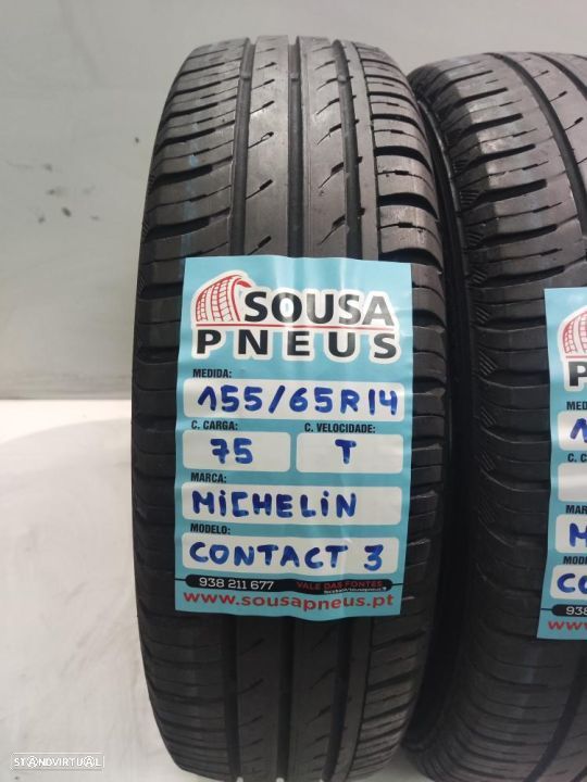2 pneus semi novos 155-65r14 michelin oferta dos portes