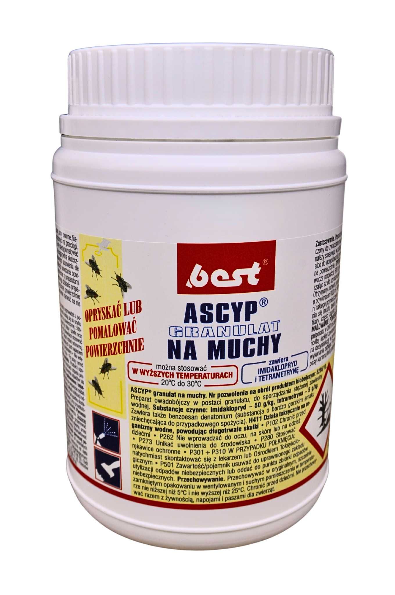 ASCYP 500g granulat na muchy, do malowania lub oprysku