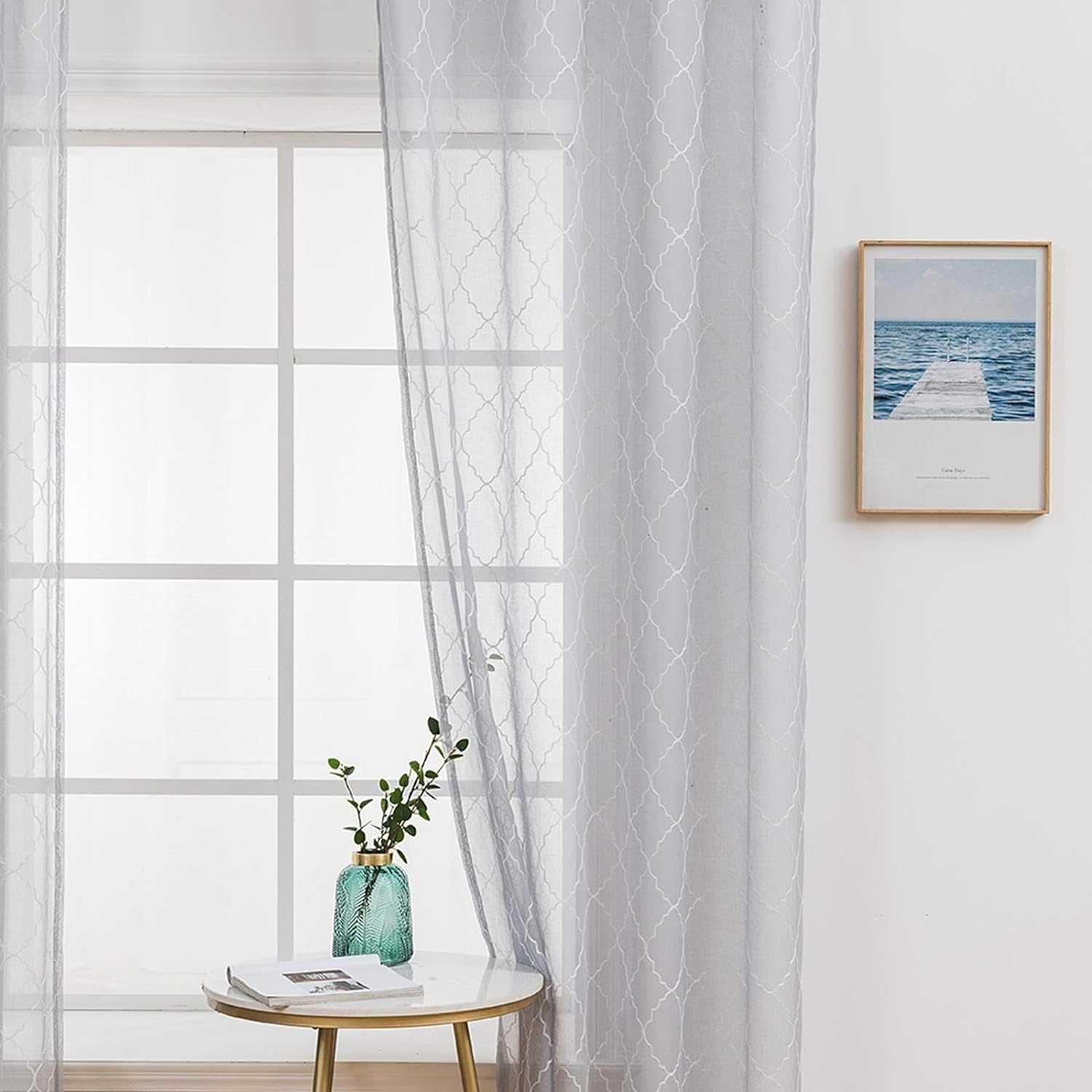 Nowe zasłony / firanki / zasłona / firanka / 140x225cm / szara !1442!