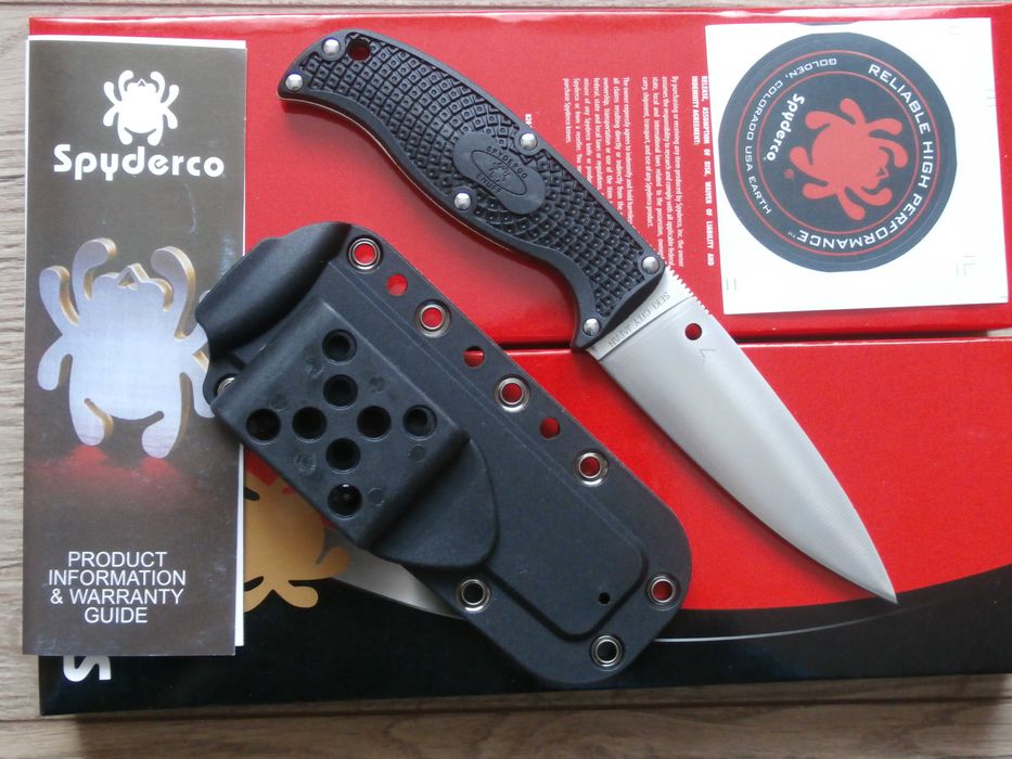 Туристичний ніж Spyderco Enuff 2 Cпайдерко тактический 20.2см в ножнах