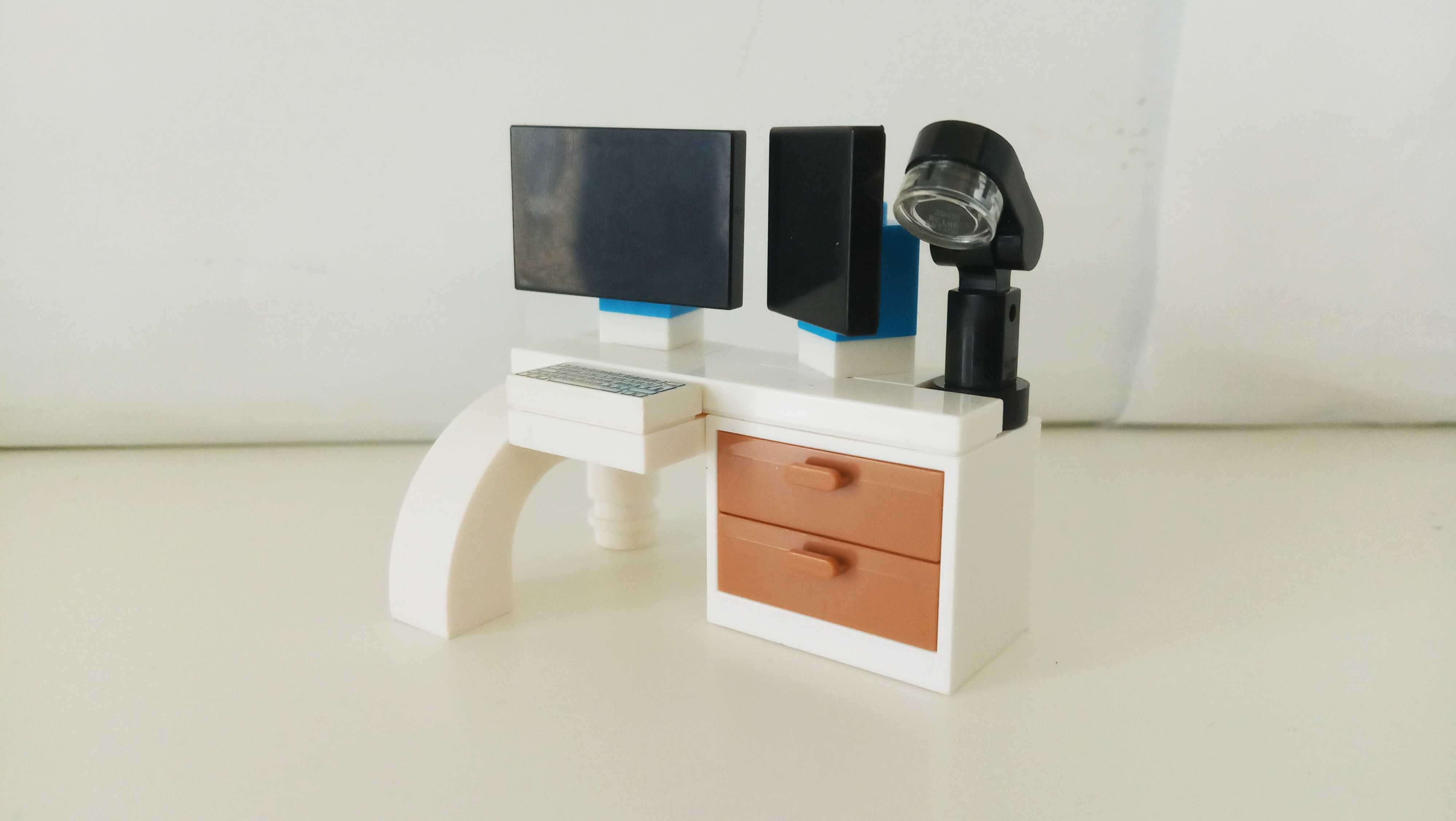 Lego Moc biurko grafika komputerowego
