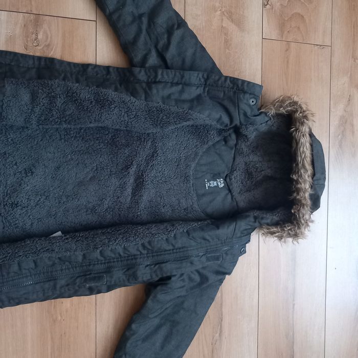 Kurtka zimowa na zimę szara dla chłopca rozmiar 122