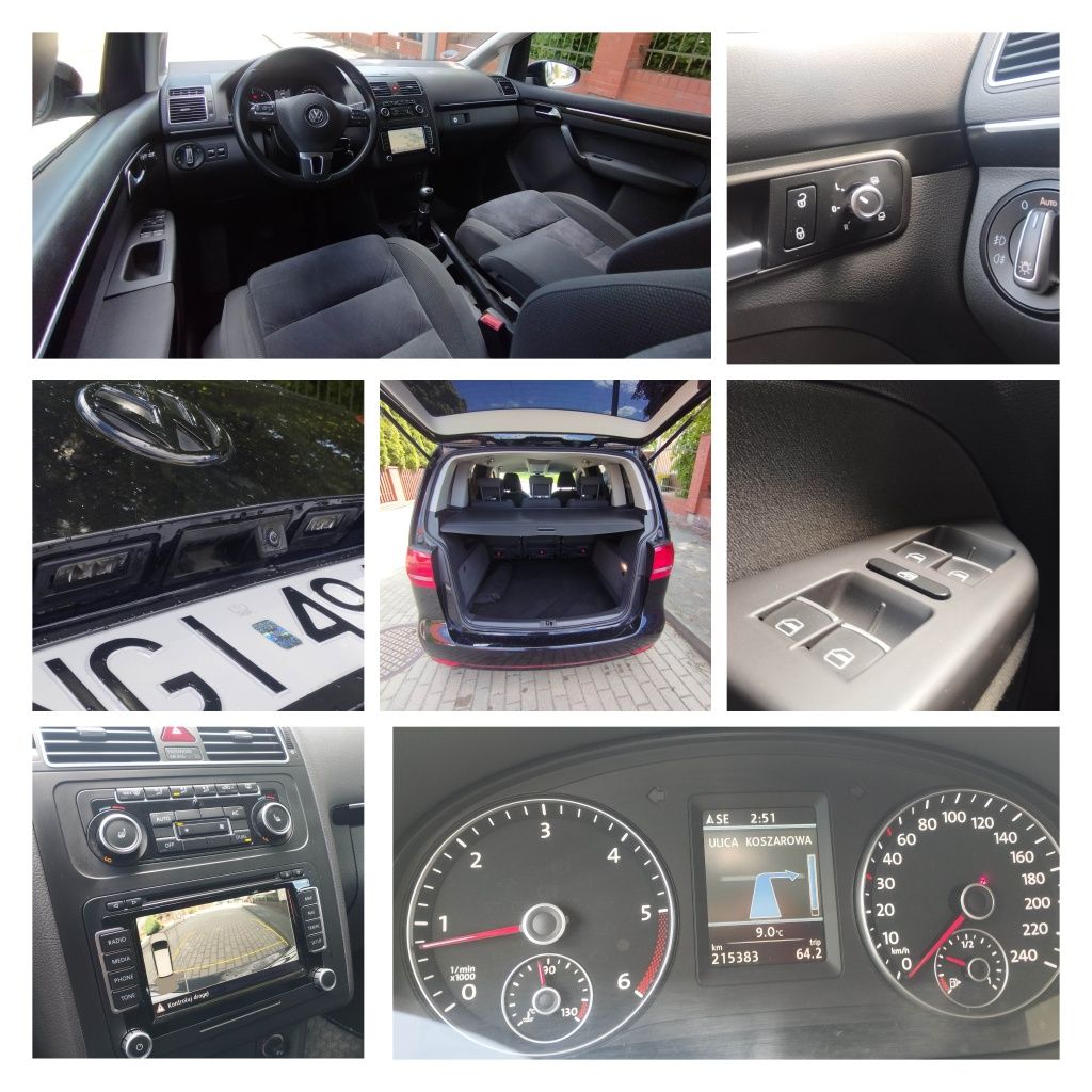 VW Touran 2.0TDI 2011r Highline Full opcja / Kamera / Navi / Alufelgi