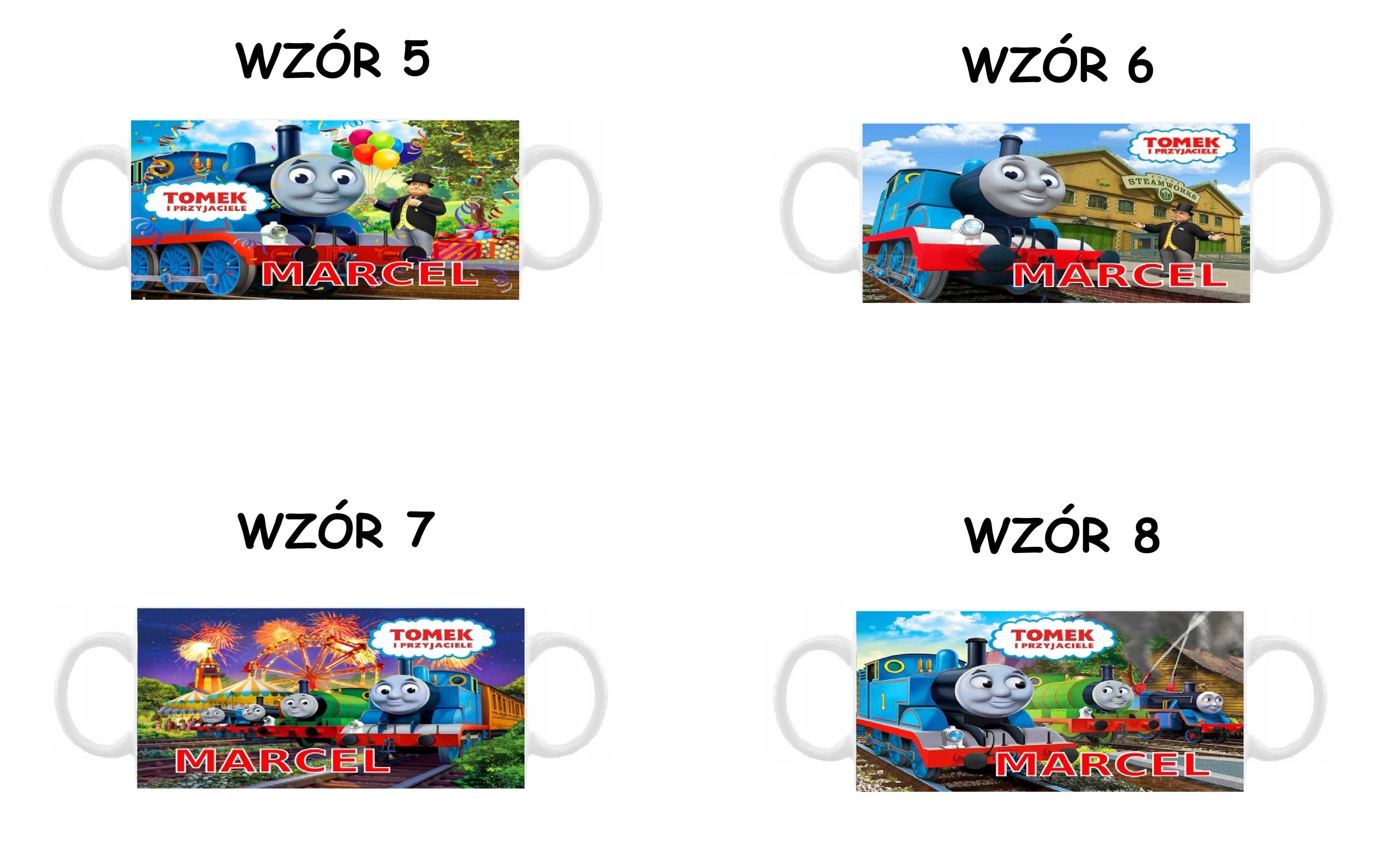 Kubek z nadrukiem Tomek i Przyjaciele, różne wzory plus imię