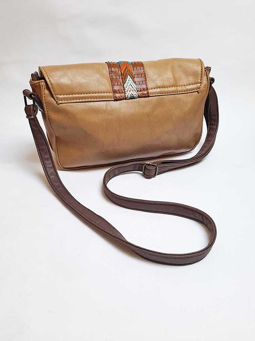 Mala Ombro Tiracolo Pele Castanha (Camel) Senhora