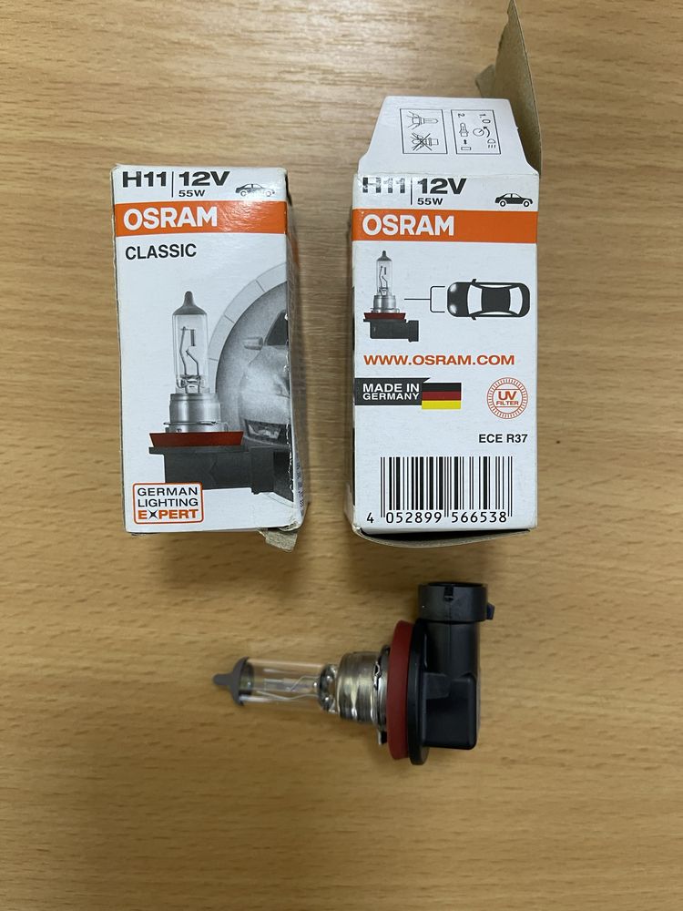 Галогенна лампа Osram H11 classic 12V 55W 64211CLC