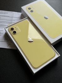 iPhone 11, 128gb, Yellow (Neverlock) Айфон 11 акб 91%