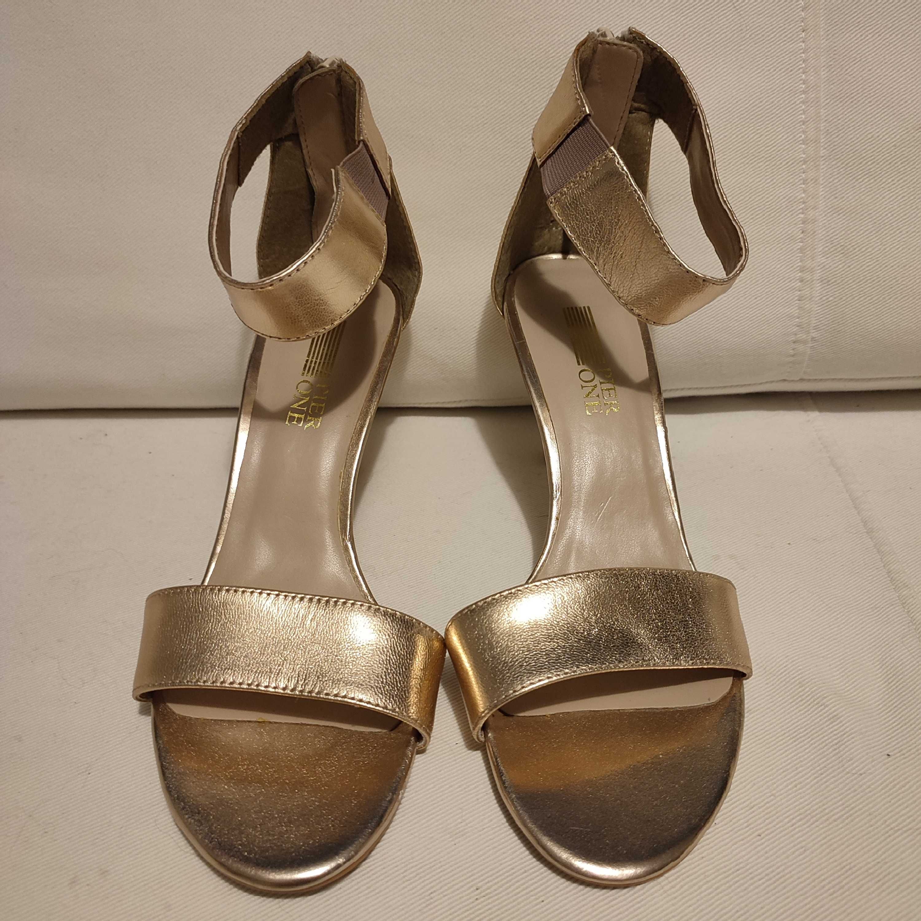 Sandały glamour gold pink 38