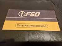 Książeczka gwarancja FSO 1500