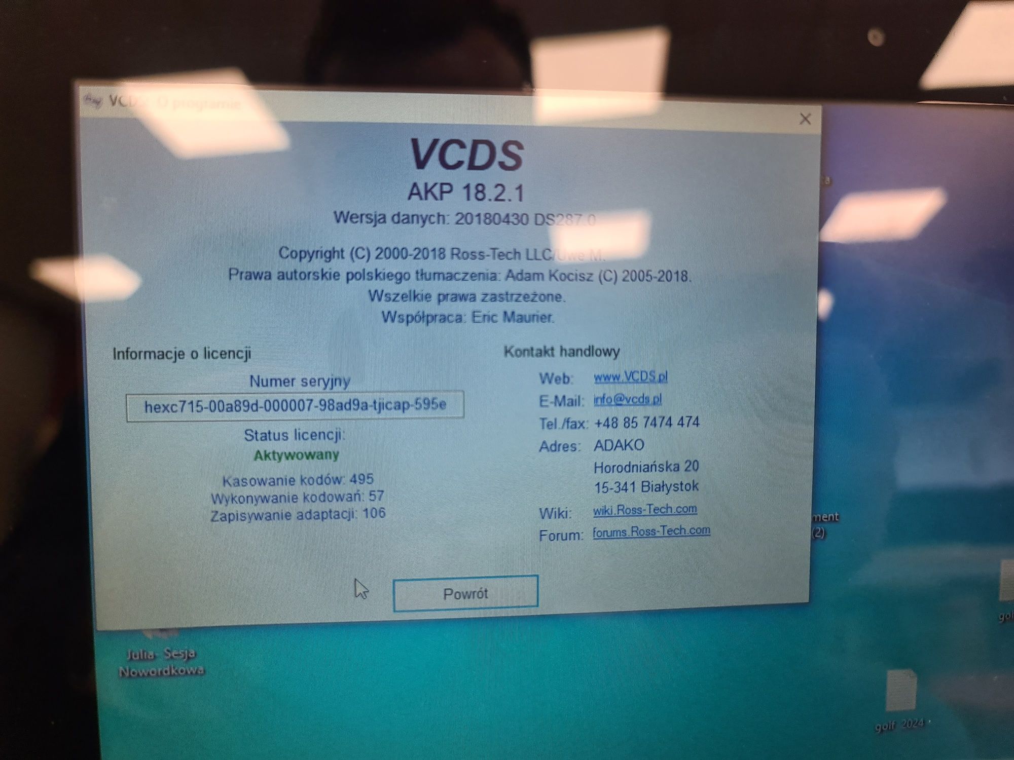 Laptop tablet diagnostyczny VCDS AUDI Skoda VW SEat