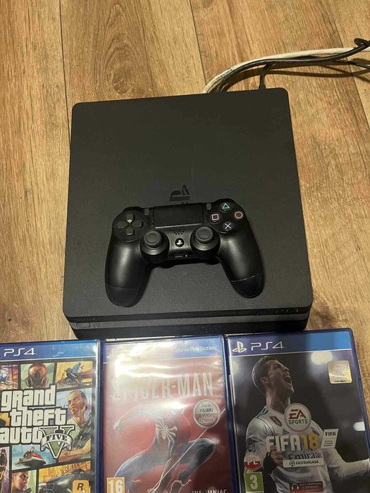 PS4 slim 500 gb playstation 4 slim + gry