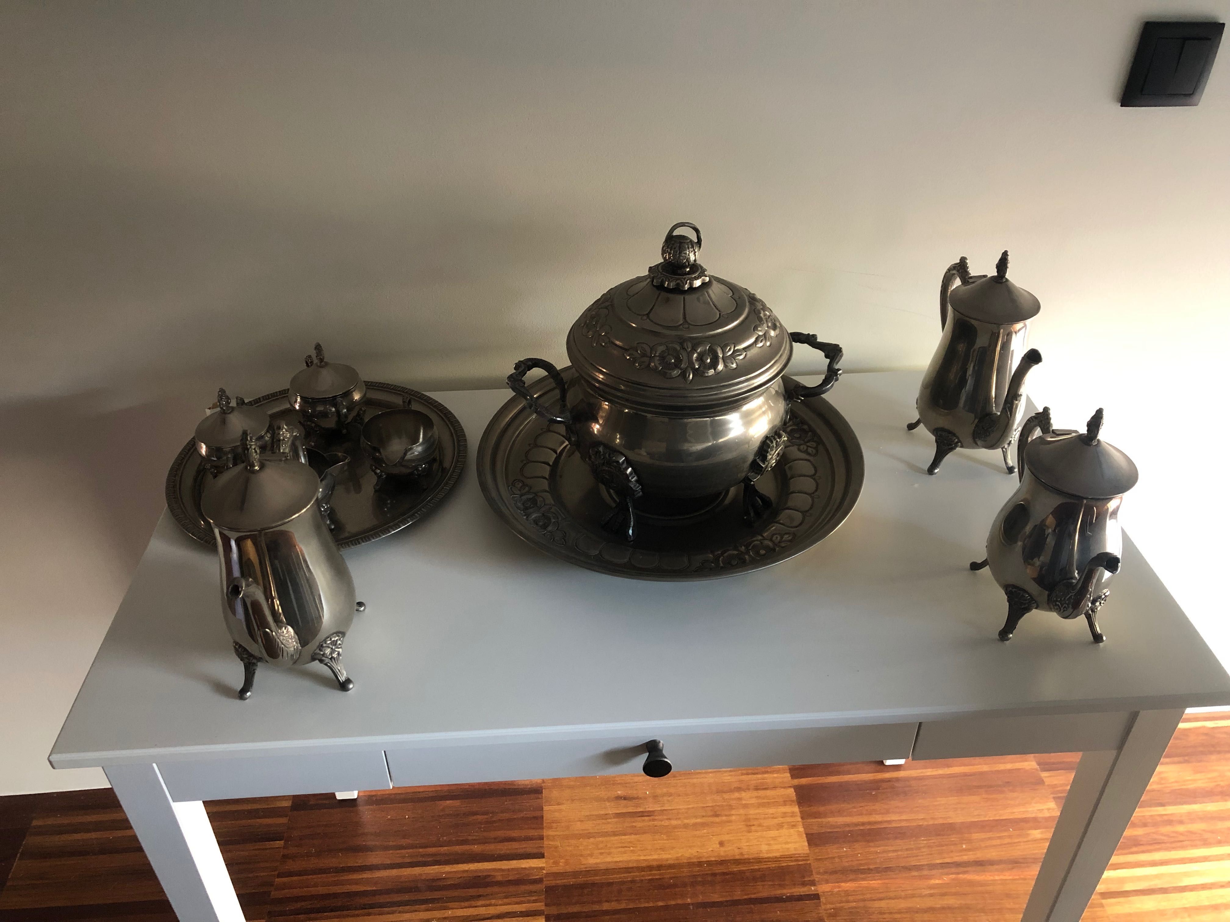 Conjunto peças estanho
