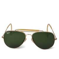Солнцезащитные очки Ray Ban Outdoorsman 3030 Gold-Green 58мм стекло