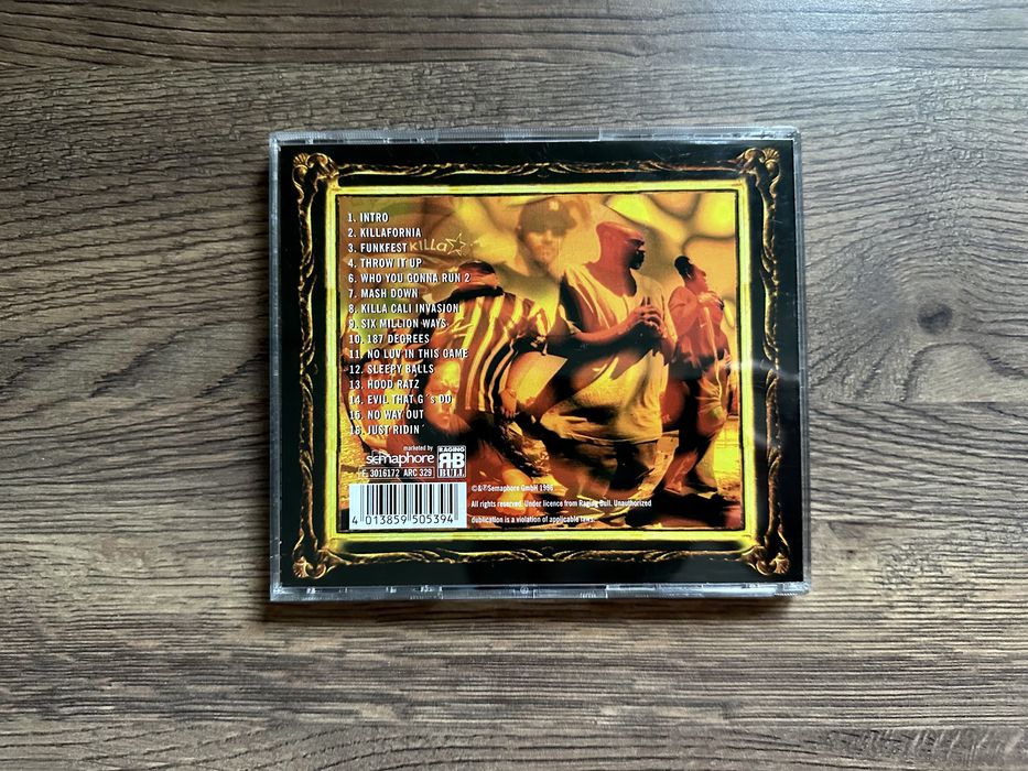 Killafornia Organization CD Mc Eiht Tray Deee
