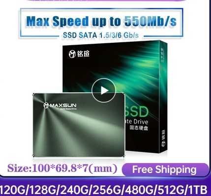 Disco SSD - 100% NOVO - Maxsun 256gb 480gb 120gb 128gb 240gb 480gb 1TB