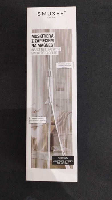 Moskitiera z zapięciem na magnes 100x210cm