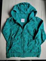 Dwie bluzy z kapturem r 128 unisex