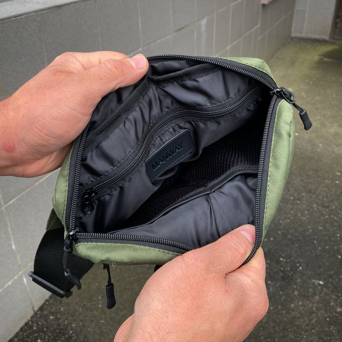 Чоловіча тактична сумка слінг бананка хакі