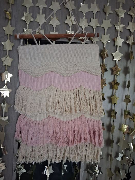 Makrama beżowo-różowa Sinsay