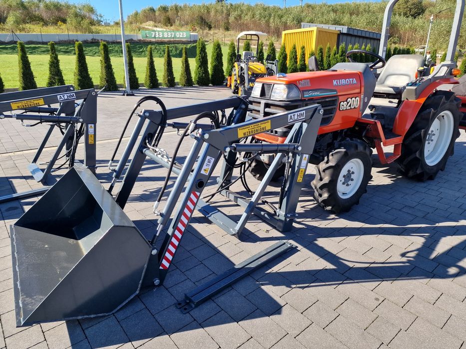Mini traktor Kubota GB200,wspomaganie kierownicy.japoński traktorek,