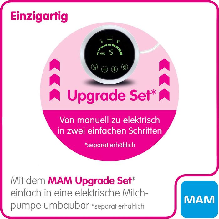 Laktator Mam Manual Breast Pump Zapieczętowany Butelka Smoczek