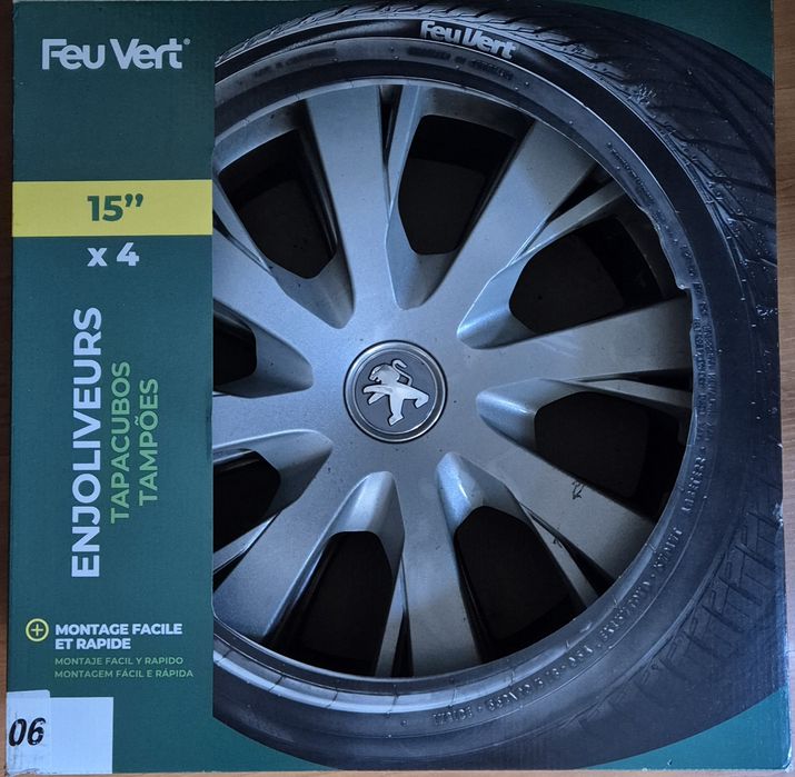 Tampão peugeot 208 aro 15"
