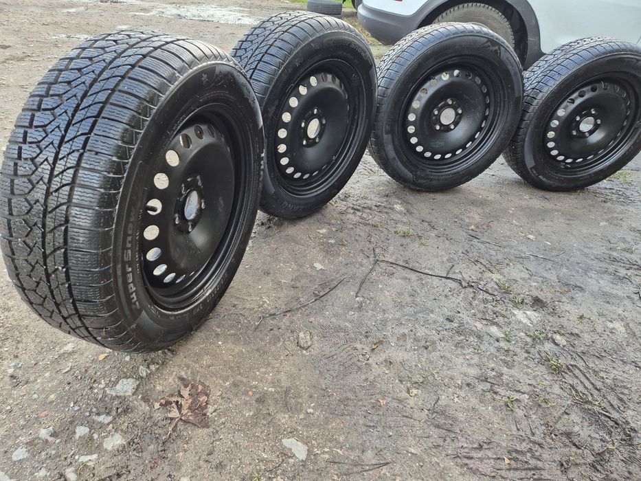 Koła zimowe, felgi 16 cali, ford 5x108, opony 2023rok, 215/55/16