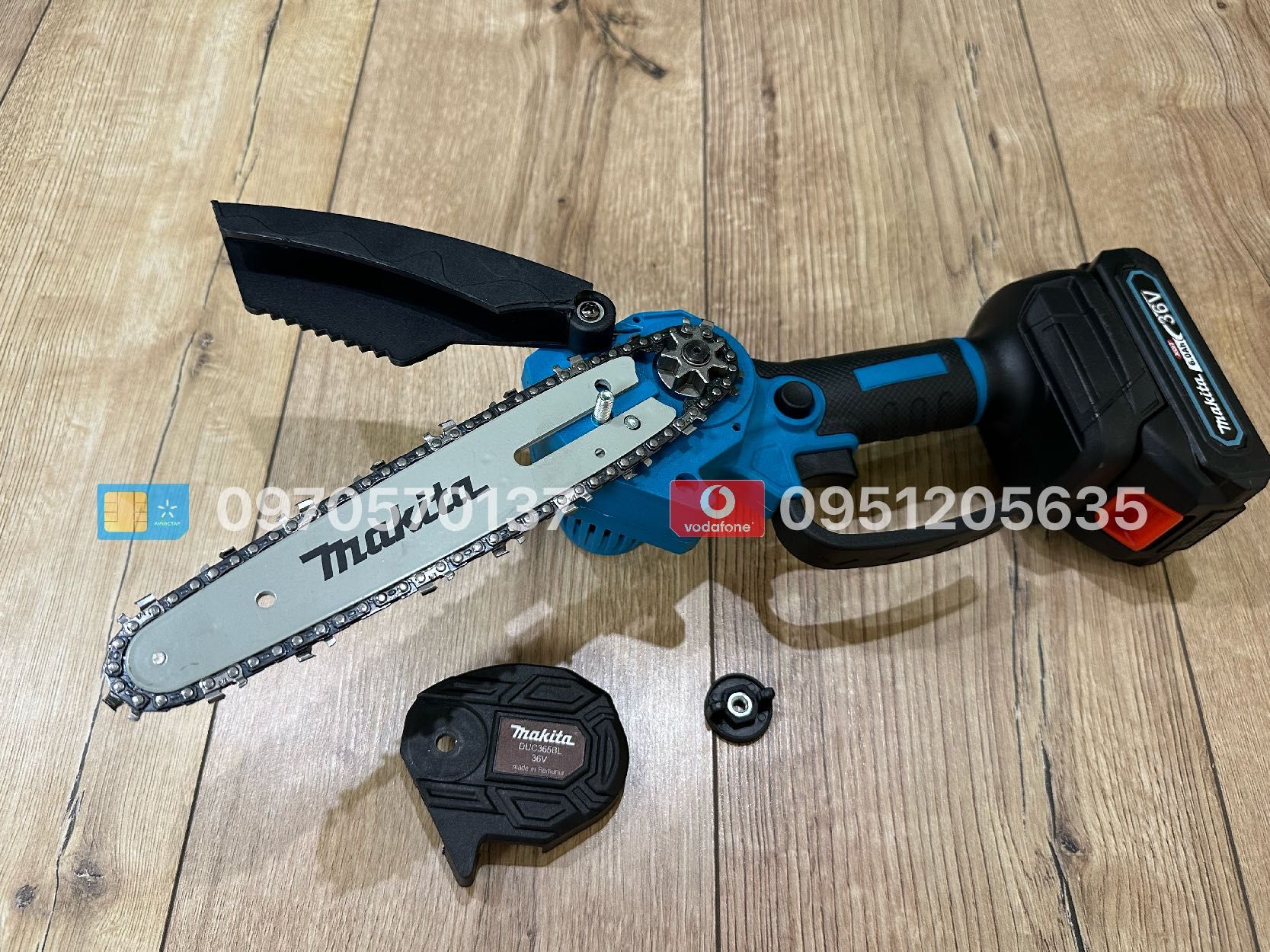 Акумуляторна ланцюгова Міні пилка Makita DUC365 36V 6Ah Дов шини 15 см