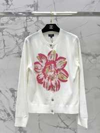 CHANEL® Luksusowy kardigan CC kaszmirowy sweter kaszmir bluza sweterek