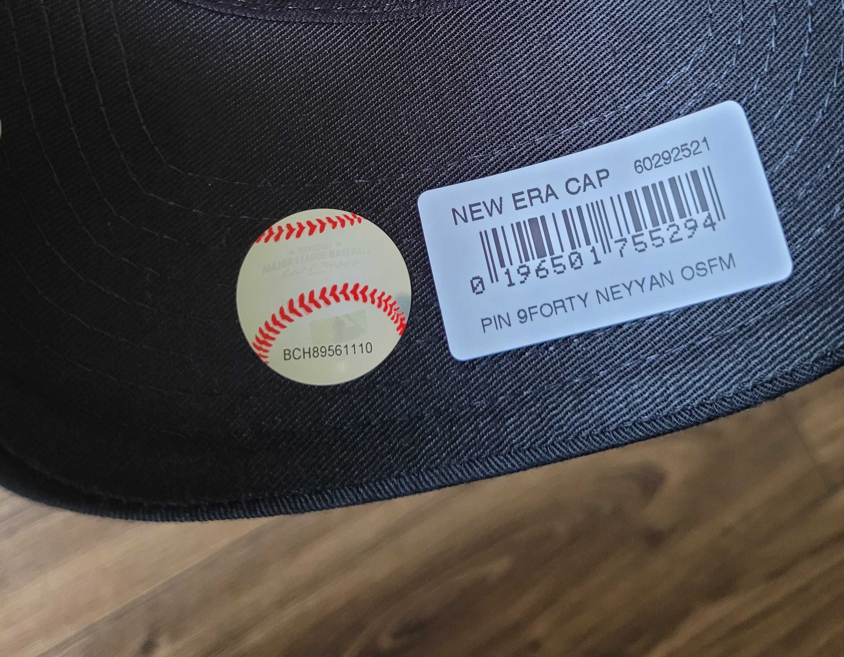czapka z daszkiem New Era 9Forty NY New York Yankees MLB czarna NOWA