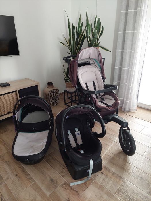 CHICCO TRIO Active 3 in 1 wózek spacerowy gondola fotelik niemowlęcy