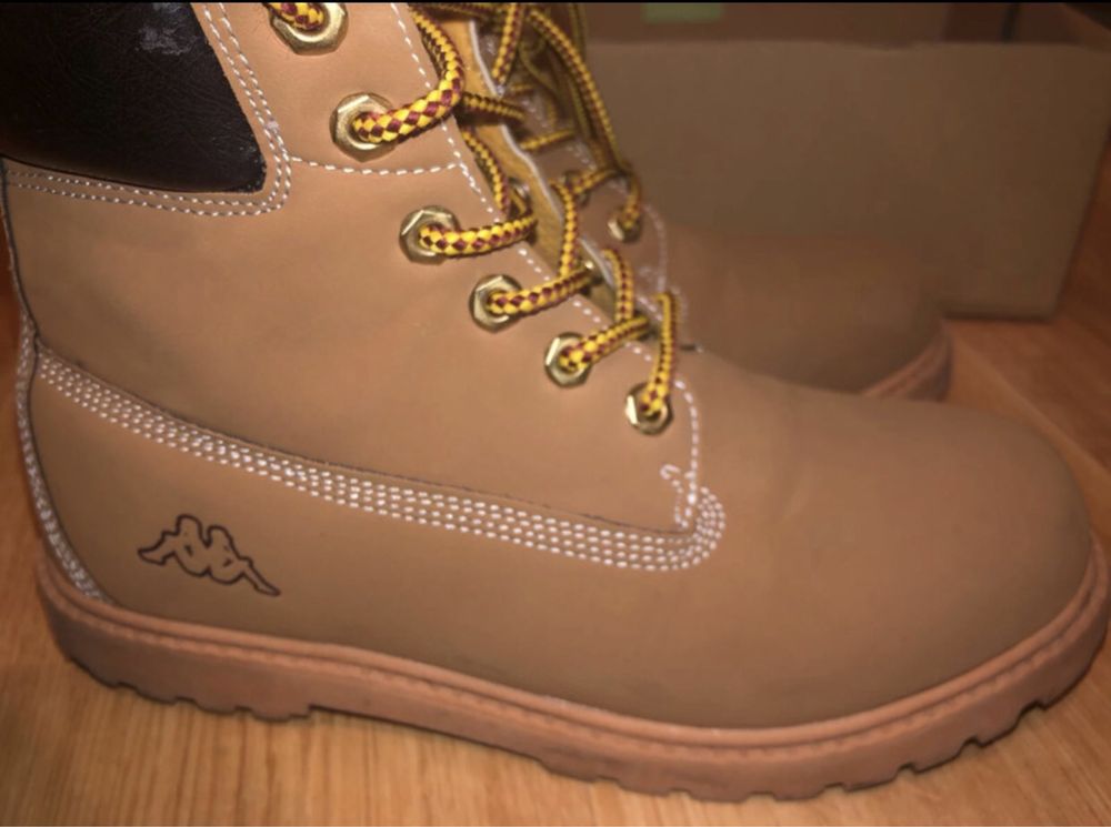 Trapery botki damskie Kappa ala Timberland jesień zima