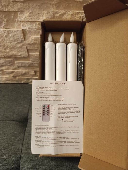 Świece LED bezzapachowe na baterie 6szt