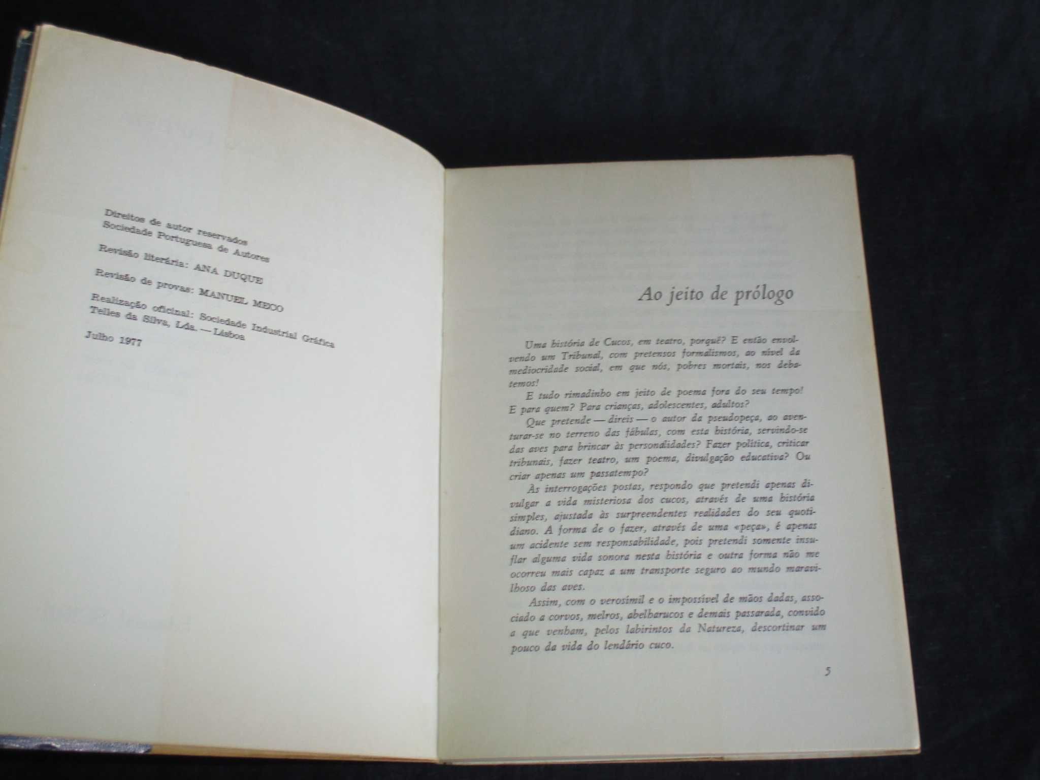 Livro O Julgamento do Cuco Eurico Baptista Autografado