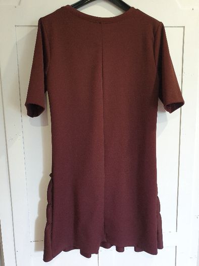 Vestido bordeaux Zara