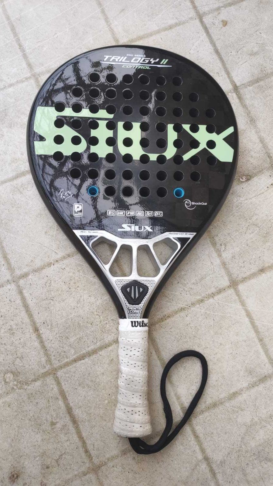 Padel Racket Siux Trilogy II Control 24k Patty