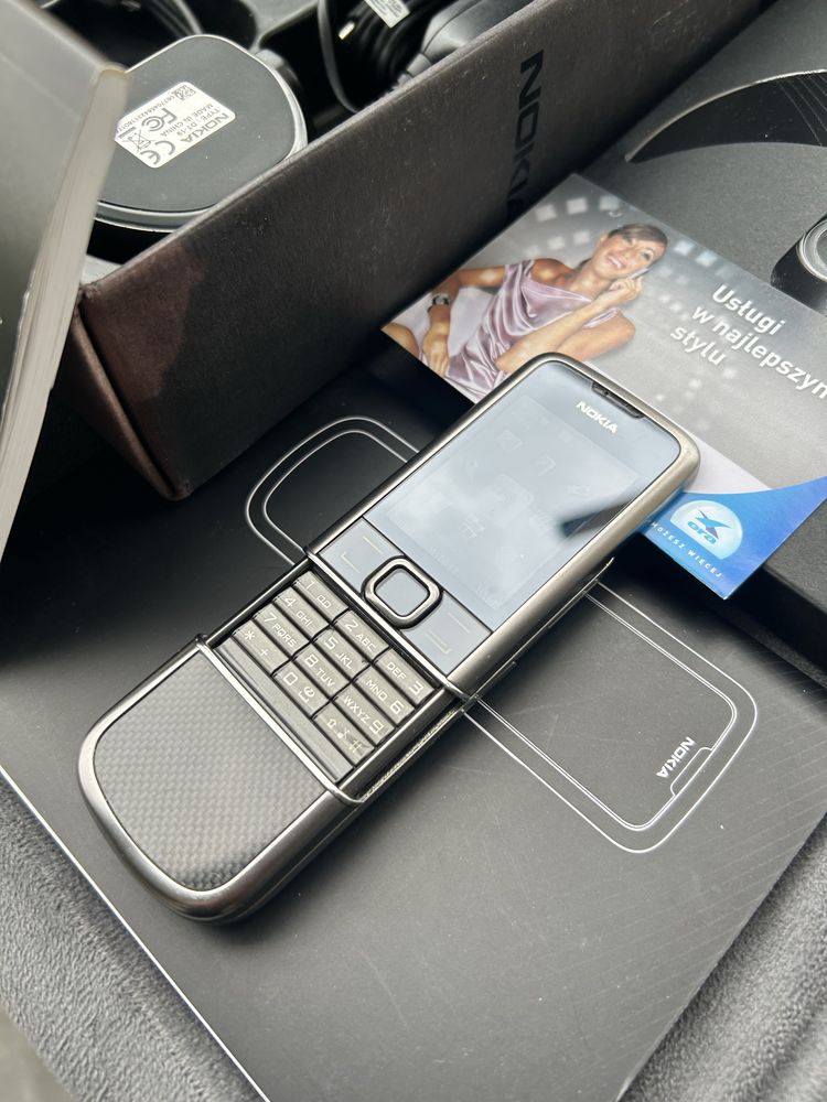 Kompletna Top Nokia 8800 Carbon Arte*Made in Korea*Unikatowy Stan/Cudo