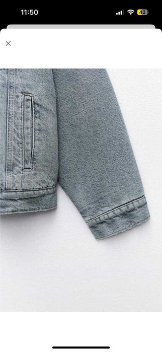 Стьобана куртка Zara з відкладним коміром