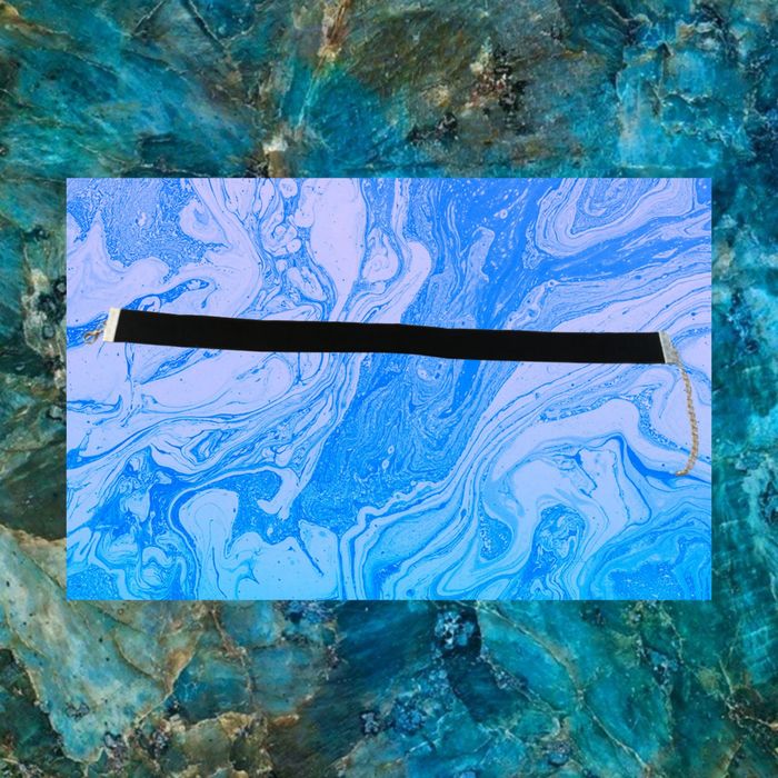 choker czarny miękki