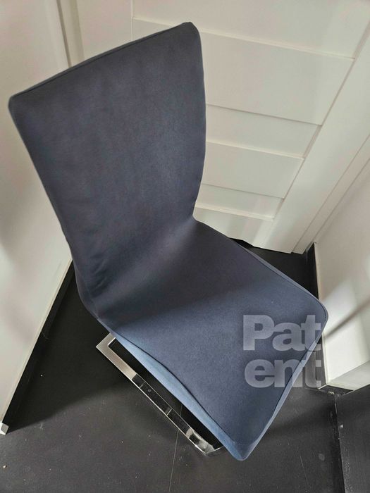 Pokrowce na krzesła grafitowe uniwersalne elastyczne 4 sztuki