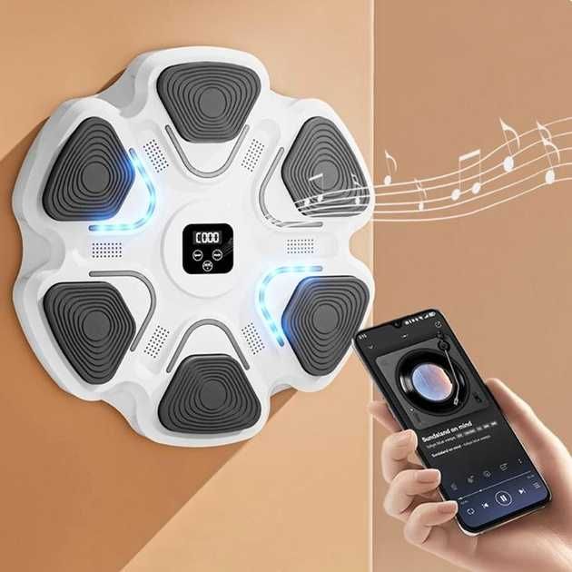 Музична  боксерська машина тренажер, груша для боксу з LED Bluetooth