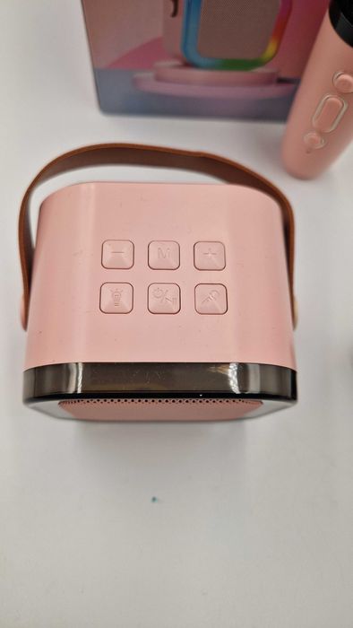 Mikrofon głośnik bezprzewodowy zestaw do karaoke bluetooth 2 mikrofony