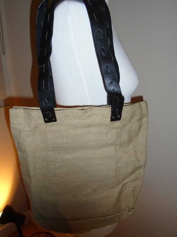 Mala/saco vintage com figura feminina